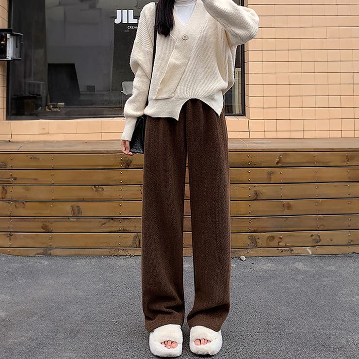 ワイドパンツ レディース韓国ニットパンツ | Miniministore | 詳細画像15 