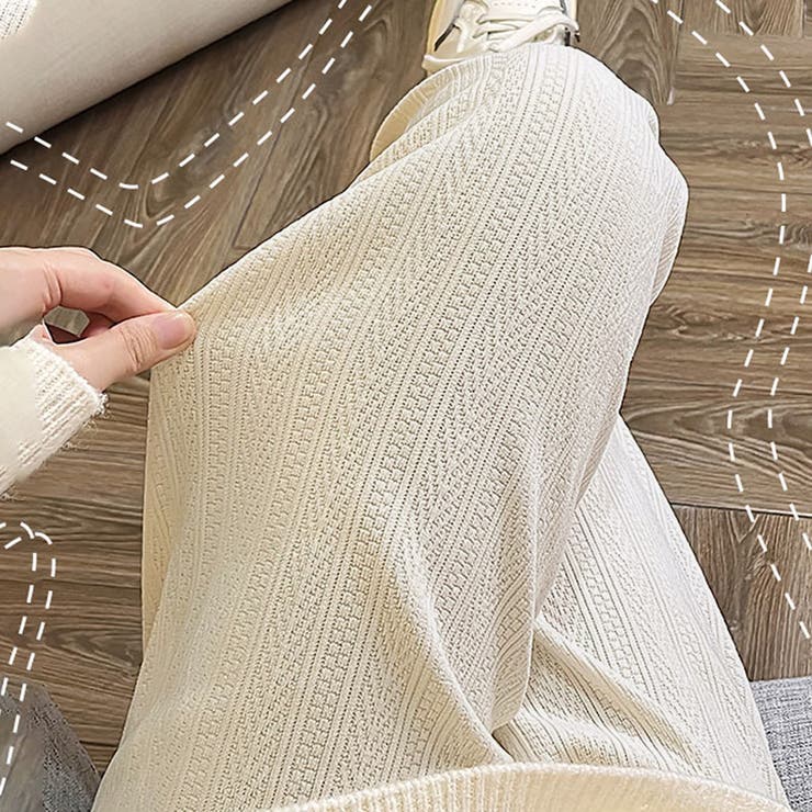 ワイドパンツ レディース韓国ニットパンツ | Miniministore | 詳細画像9 