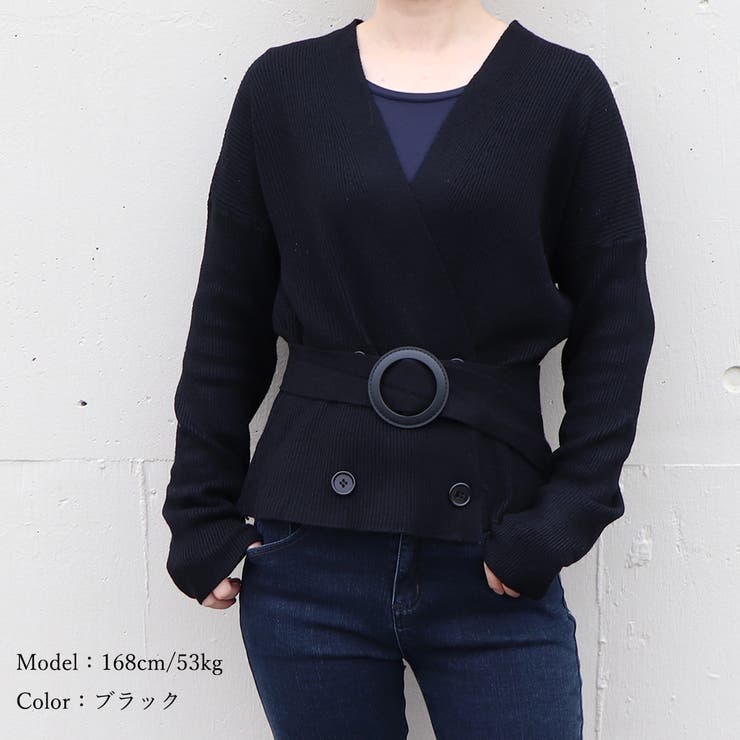 リブニット カーディガン レディース | Miniministore | 詳細画像14 