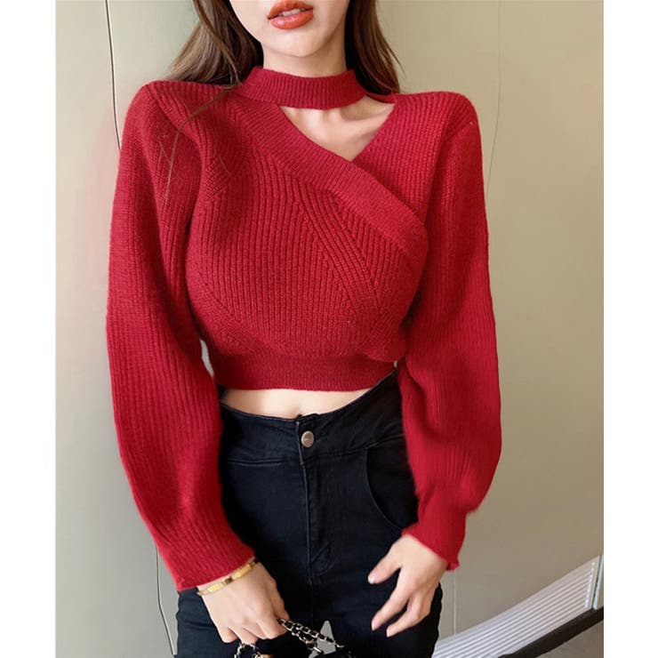 ショート丈 ニットトップスレディース秋冬 | Miniministore | 詳細画像10 