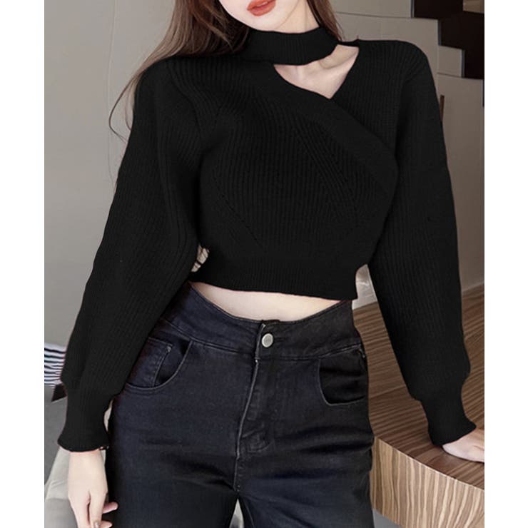 ショート丈 ニットトップスレディース秋冬 | Miniministore | 詳細画像5 