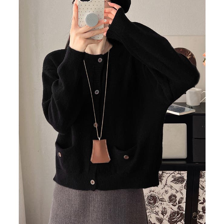 ニットカーディガン ポケット付き 秋冬服 | Miniministore | 詳細画像6 