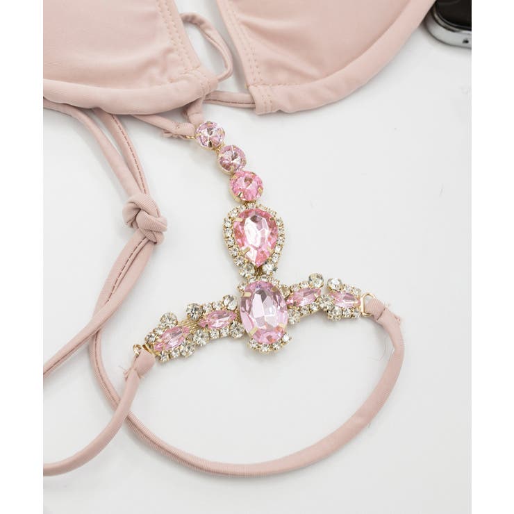 ビキニ水着3点セット ビジュー付き水着 | Miniministore | 詳細画像19 