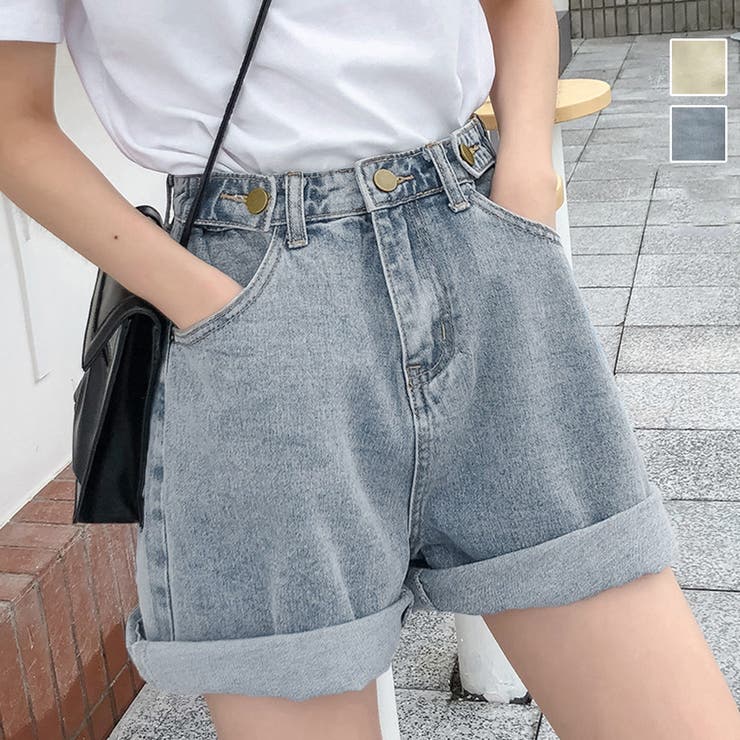 デニム ショートパンツ  レディース韓国風[品番：II000005412]｜Miniministore（ミニミニストア）のレディースファッション通販｜SHOPLIST（ショップリスト）