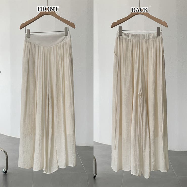 とろみパンツ レディース 綿麻スカンツ夏 | Miniministore | 詳細画像3 