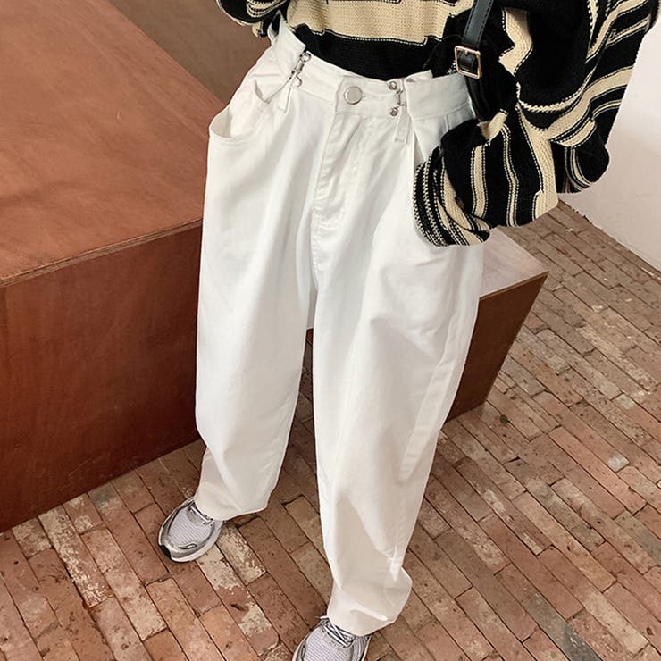 デニムパンツ レディース ワイドパンツ[品番：II000006316