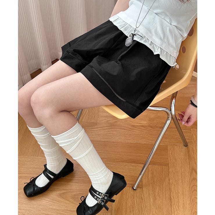 梯子レースショートパンツハーフパンツ夏服 | Miniministore | 詳細画像8 
