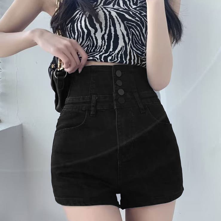 デニム ショートパンツ  ハイウエスト美脚[品番：II000008367]｜Miniministore（ミニミニストア）のレディースファッション通販｜SHOPLIST（ショップリスト）