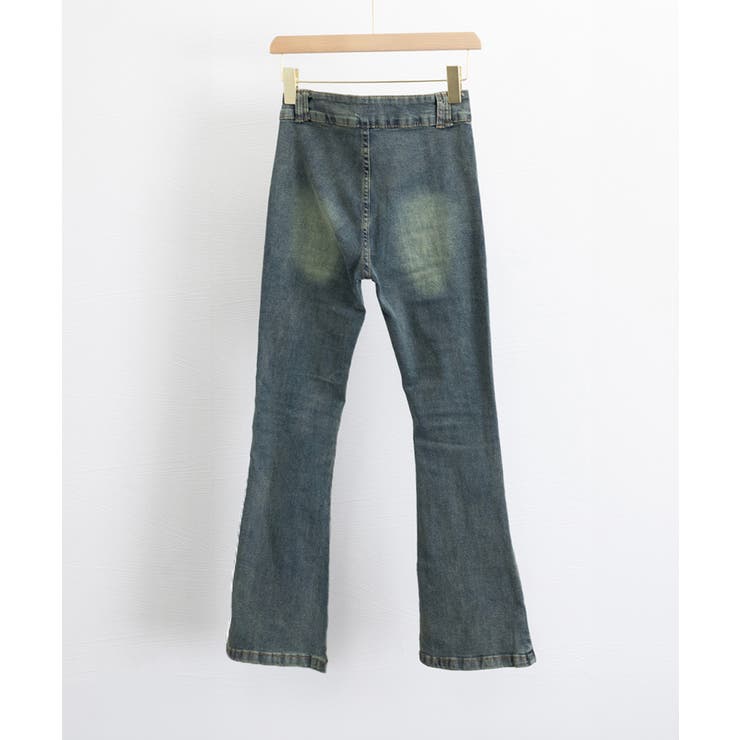 レトロ セミフレアデニムパンツレディース | Miniministore | 詳細画像22 