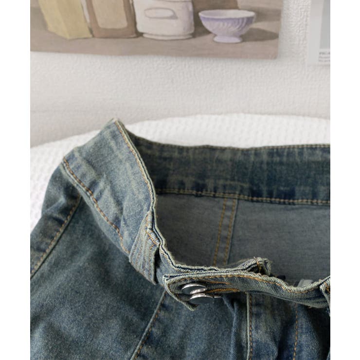 レトロ セミフレアデニムパンツレディース | Miniministore | 詳細画像24 