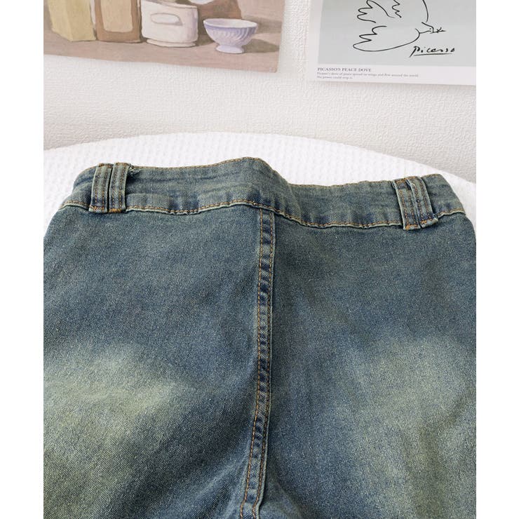 レトロ セミフレアデニムパンツレディース | Miniministore | 詳細画像25 