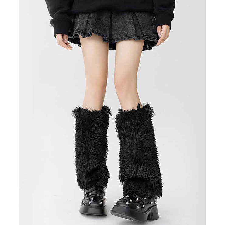 フェイクファーレッグウォーマー モコモコ | Miniministore | 詳細画像6 