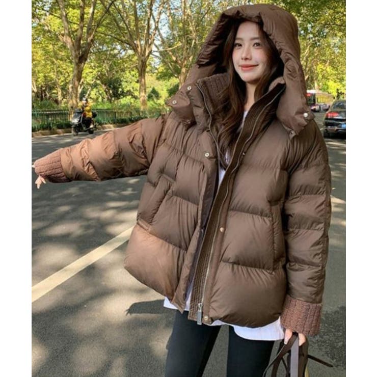 ダウンジャケットフード付きダウン風コート | Miniministore | 詳細画像13 