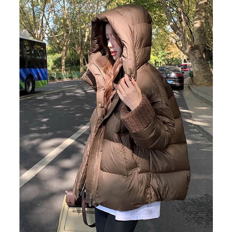 ダウンジャケットフード付きダウン風コート | Miniministore | 詳細画像14 