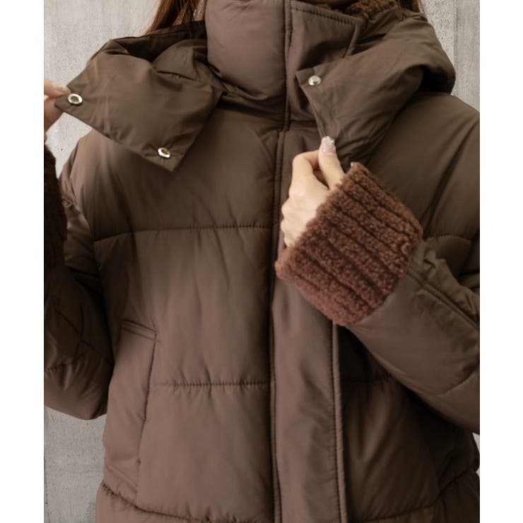 ダウンジャケットフード付きダウン風コート | Miniministore | 詳細画像23 