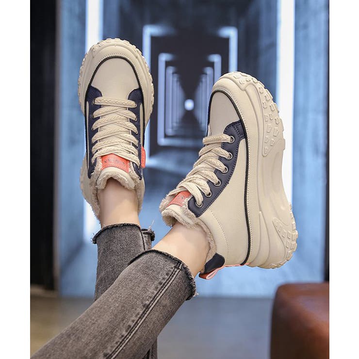 裏起毛 厚底スニーカー ハイカット韓国風 | Miniministore | 詳細画像10 