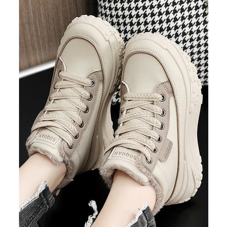 裏起毛 厚底スニーカー ハイカット韓国風 | Miniministore | 詳細画像2 