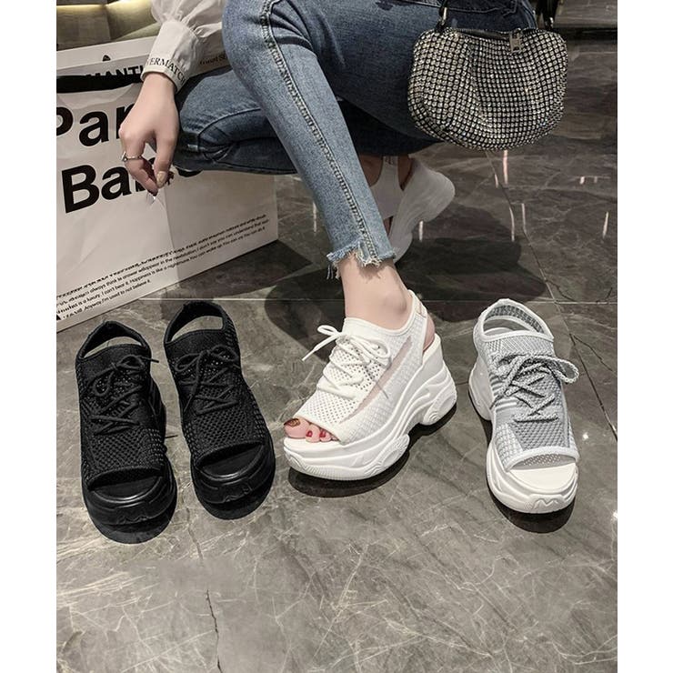 オープントゥスポーティーサンダル 厚底靴 | Miniministore | 詳細画像11 