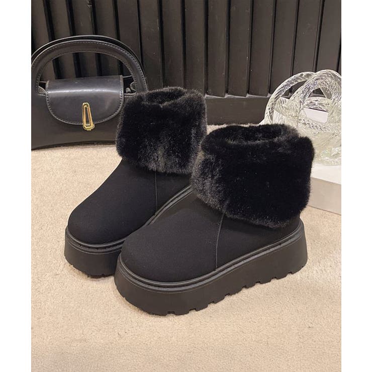 厚底ムートンブーツ 裏起毛ショートブーツ | Miniministore | 詳細画像16 