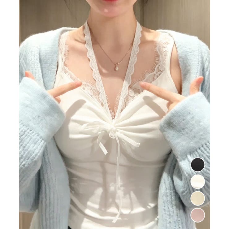 カップ付きキャミソールホルターネック夏服 | Miniministore | 詳細画像1 