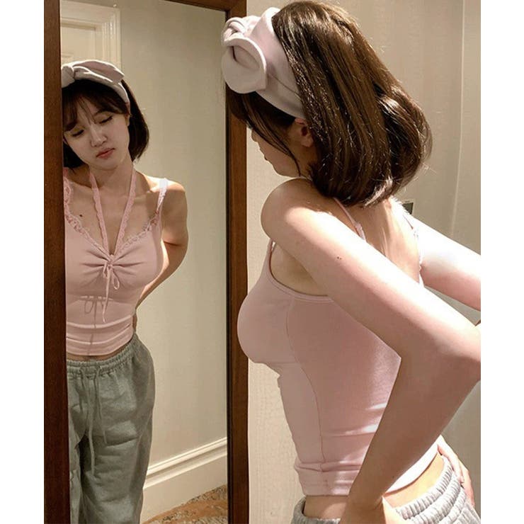 カップ付きキャミソールホルターネック夏服 | Miniministore | 詳細画像12 