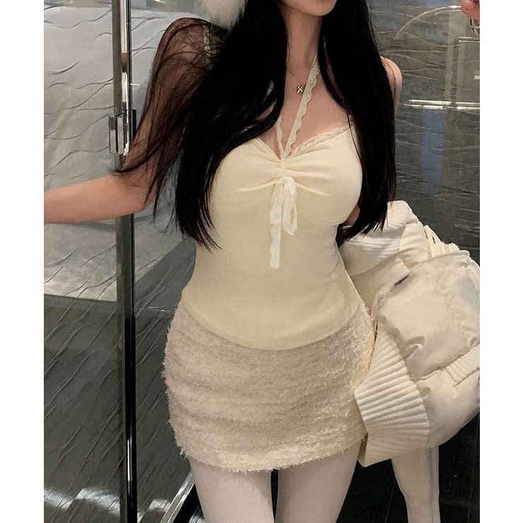 カップ付きキャミソールホルターネック夏服 | Miniministore | 詳細画像8 