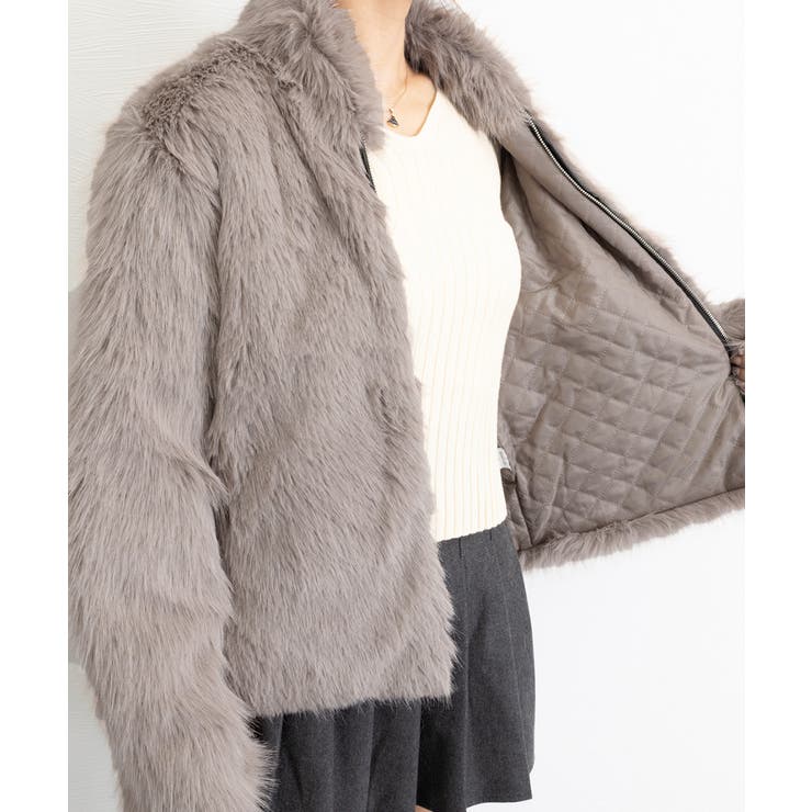 Premium eco fur jacket | DIANTÉ (ディアンテ)公式通販サイト