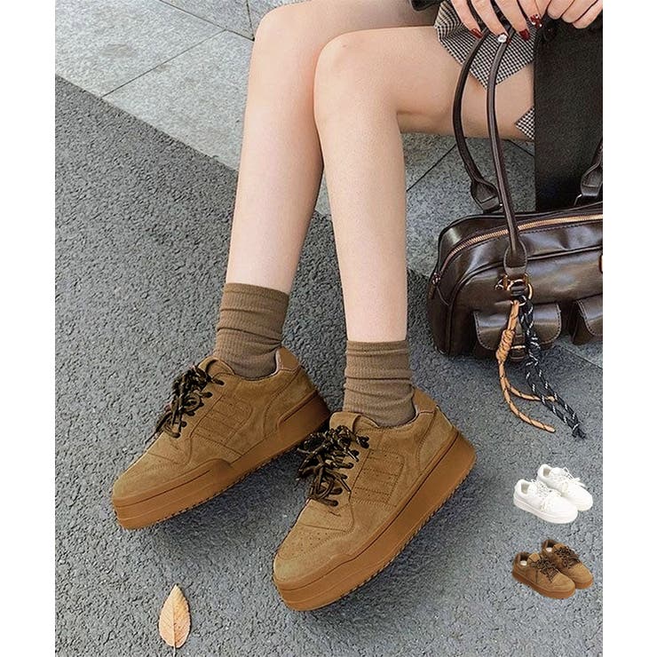 厚底コートスニーカーローカットレディース | Miniministore | 詳細画像1 