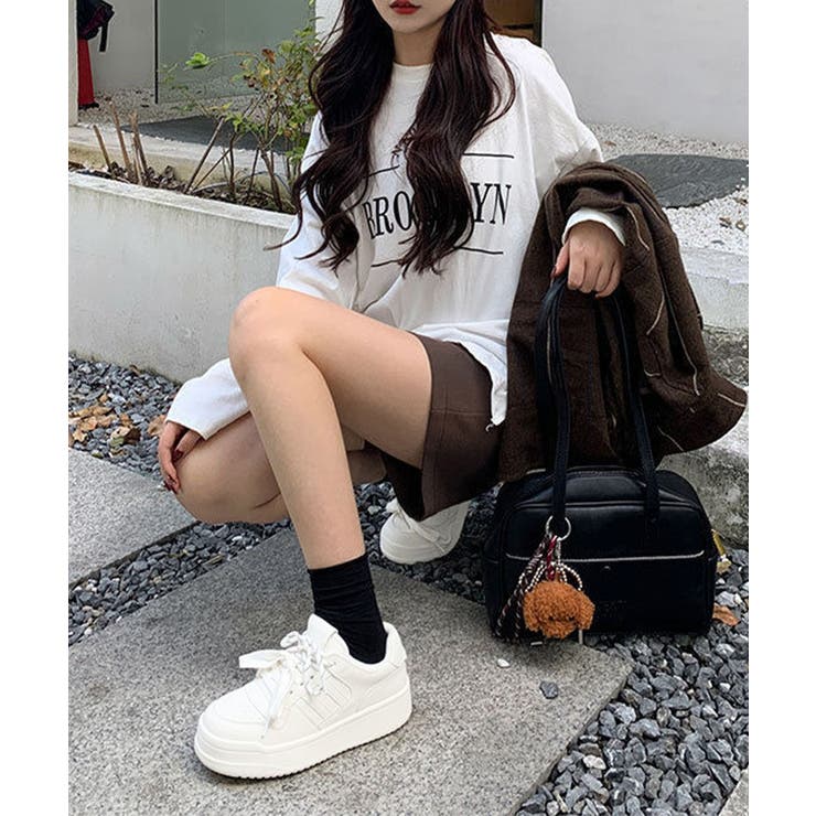 厚底コートスニーカーローカットレディース | Miniministore | 詳細画像16 