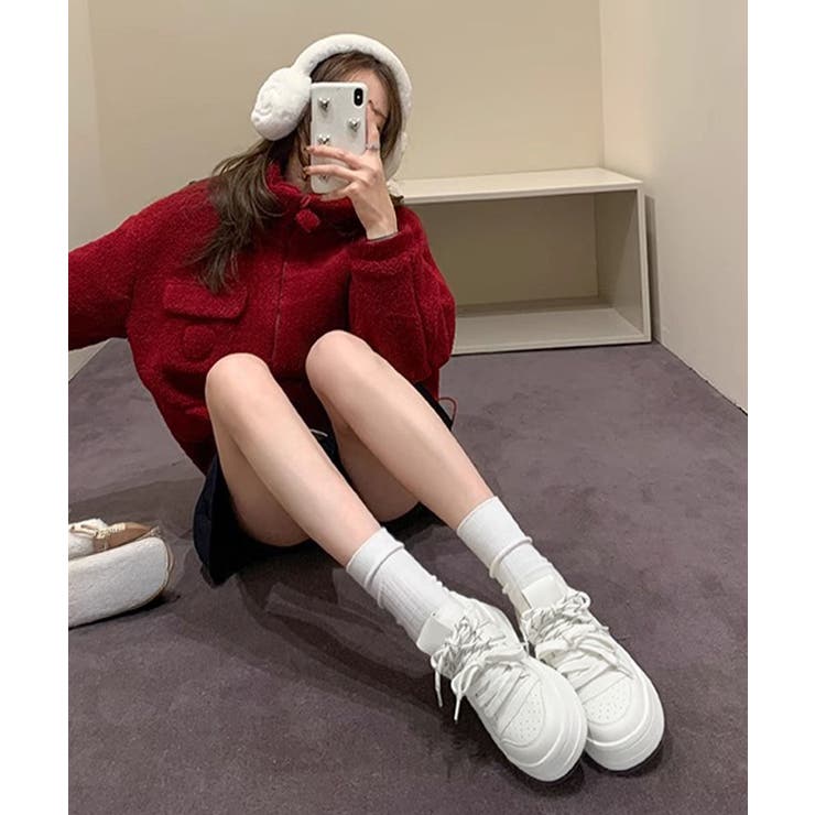 厚底コートスニーカーローカットレディース | Miniministore | 詳細画像18 