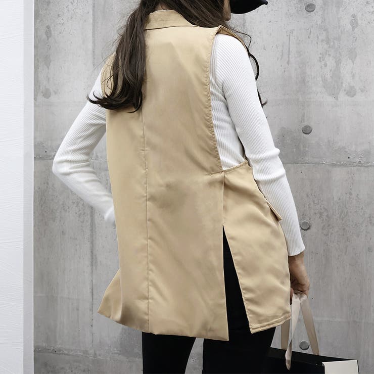 テーラードベスト ジレ レディース 韓国 | Miniministore | 詳細画像10 