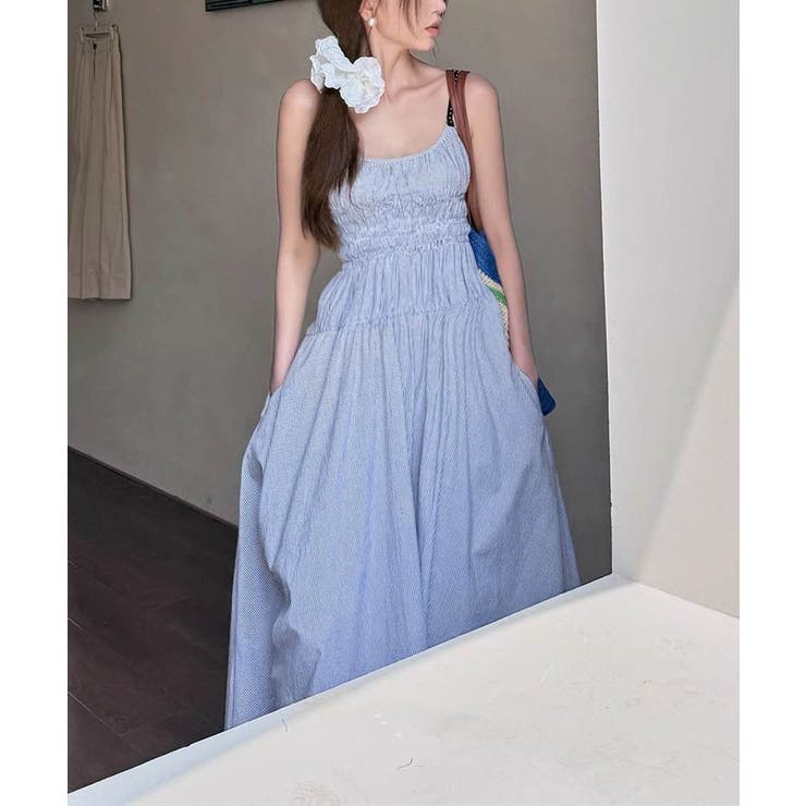 ストライプ柄キャミワンピース 大人可愛い | Miniministore | 詳細画像17 