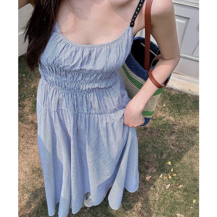 ストライプ柄キャミワンピース 大人可愛い | Miniministore | 詳細画像6 