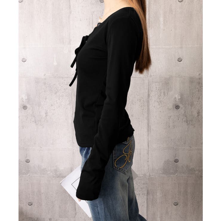 フロントレース リボントップスレディース | Miniministore | 詳細画像16 