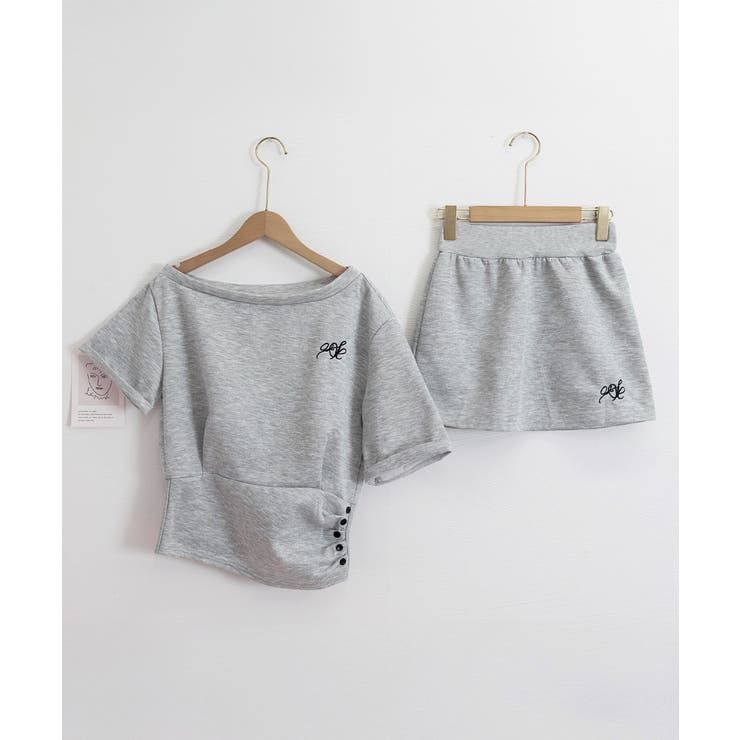 ガーリーセットアップ ワンオフショルダー | Miniministore | 詳細画像22 