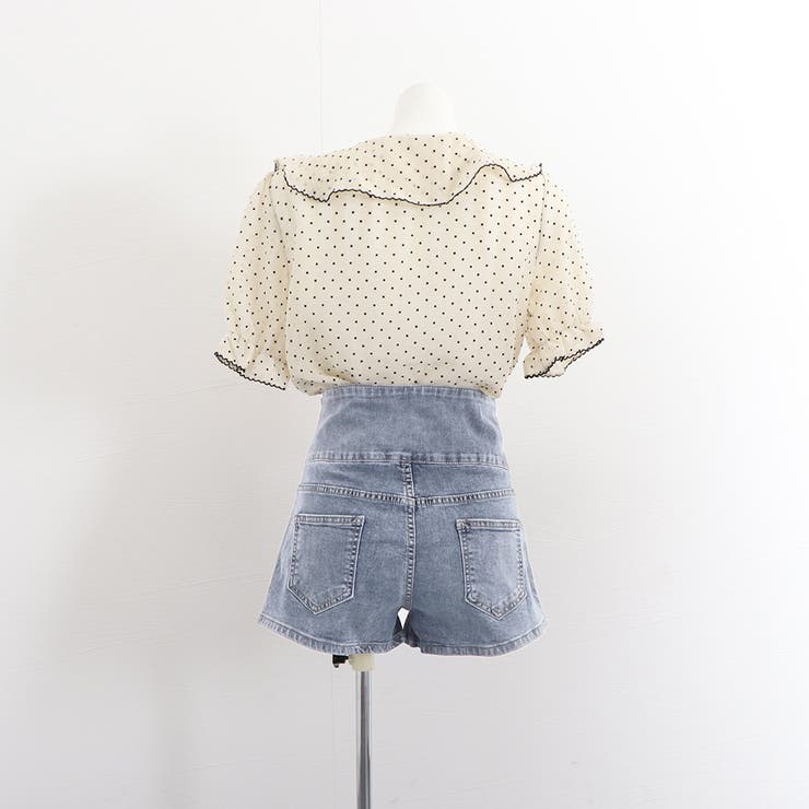 デニム ショートパンツ レディース 美脚[品番：II000009060