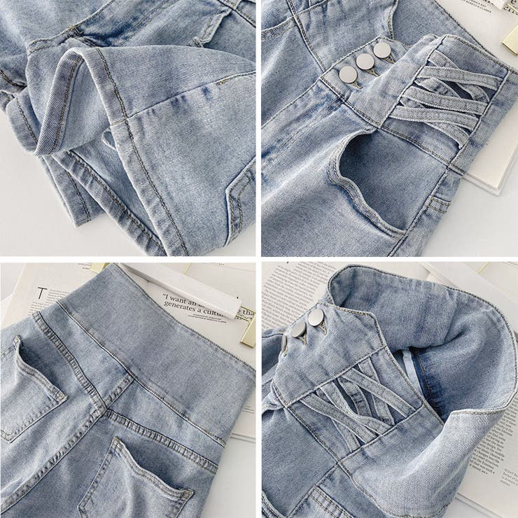 デニム ショートパンツ レディース 美脚 | Miniministore | 詳細画像22 