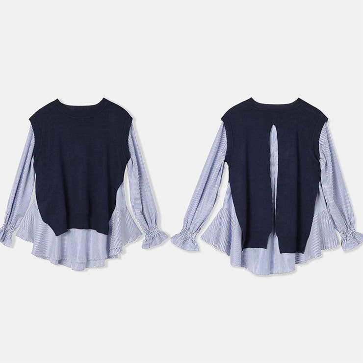 シャツブラウス ニットベスト 2点セット | Miniministore | 詳細画像10 