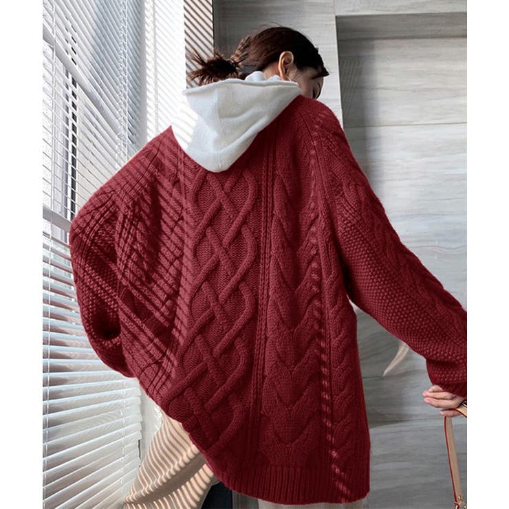 韓国風 ケーブル編み ニット レディース | Miniministore | 詳細画像14 