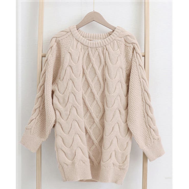 韓国風 ケーブル編み ニット レディース | Miniministore | 詳細画像22 