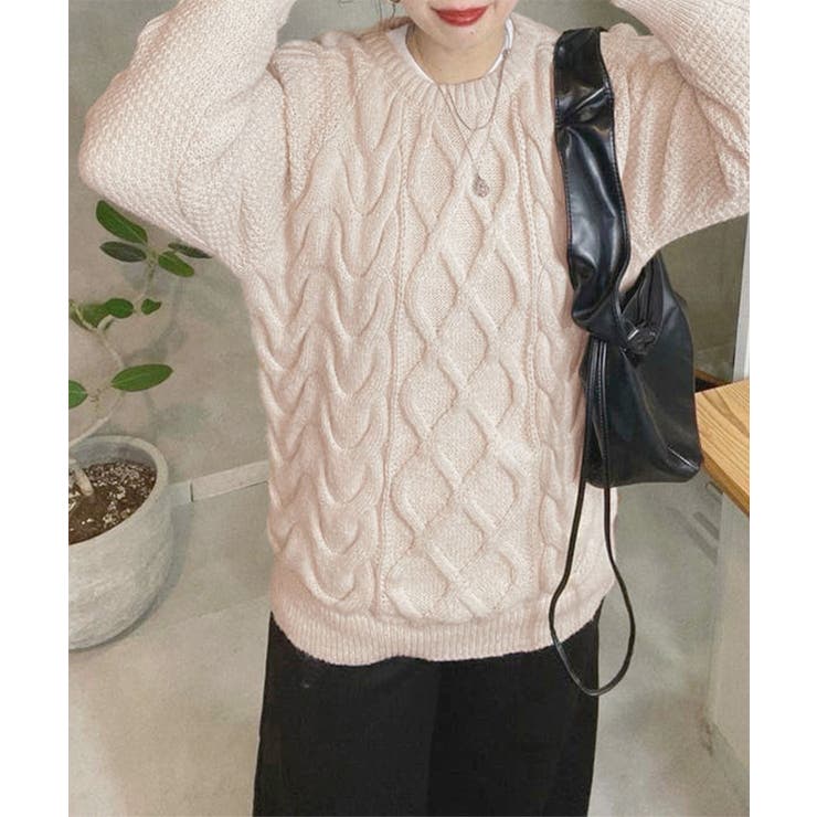 韓国風 ケーブル編み ニット レディース | Miniministore | 詳細画像5 
