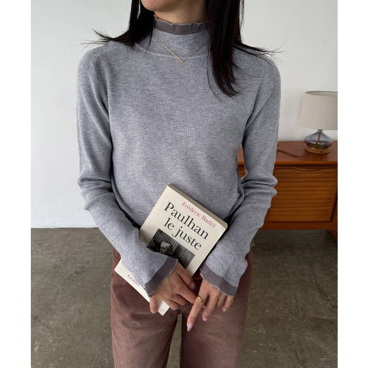 ハイネックニットトップスフリルニットソー | Miniministore | 詳細画像16 