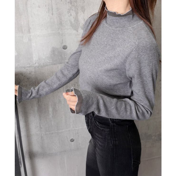 ハイネックニットトップスフリルニットソー | Miniministore | 詳細画像27 