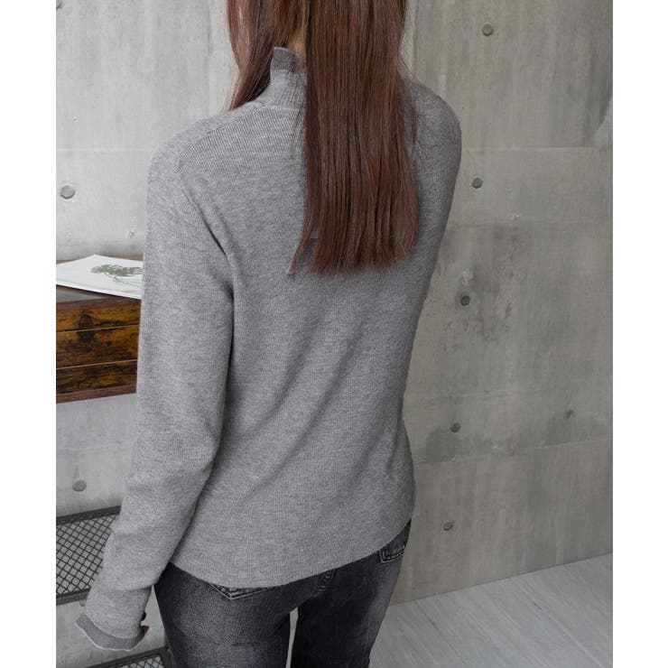 ハイネックニットトップスフリルニットソー | Miniministore | 詳細画像28 