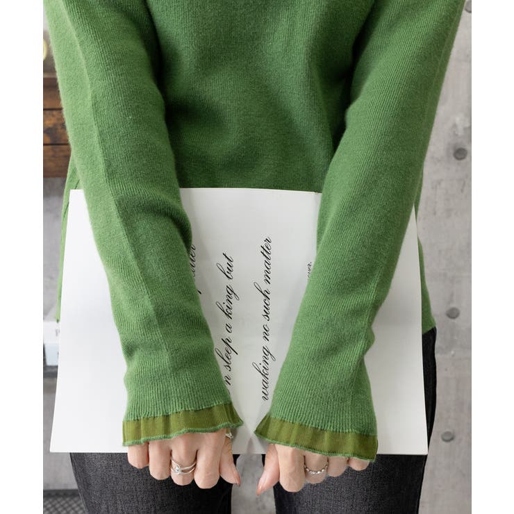 ハイネックニットトップスフリルニットソー | Miniministore | 詳細画像35 