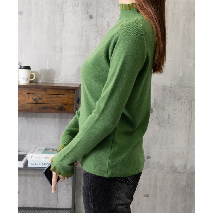 ハイネックニットトップスフリルニットソー | Miniministore | 詳細画像36 