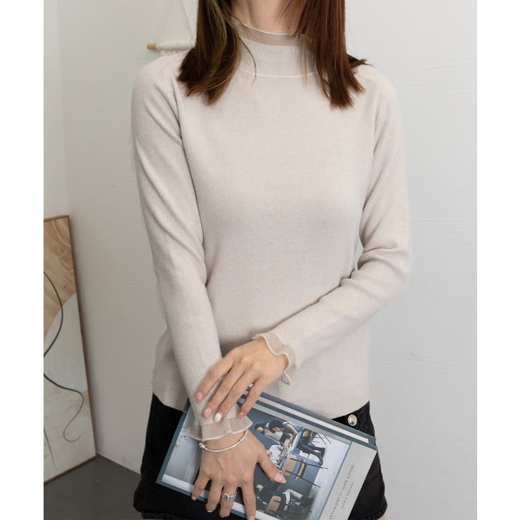 ハイネックニットトップスフリルニットソー | Miniministore | 詳細画像46 