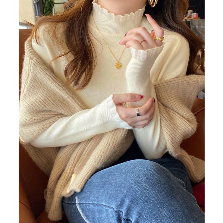 ハイネックニットトップスフリルニットソー | Miniministore | 詳細画像8 