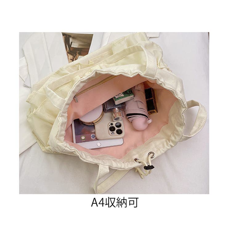 ティアードフリルトートバッグ キャンバス | Miniministore | 詳細画像13 