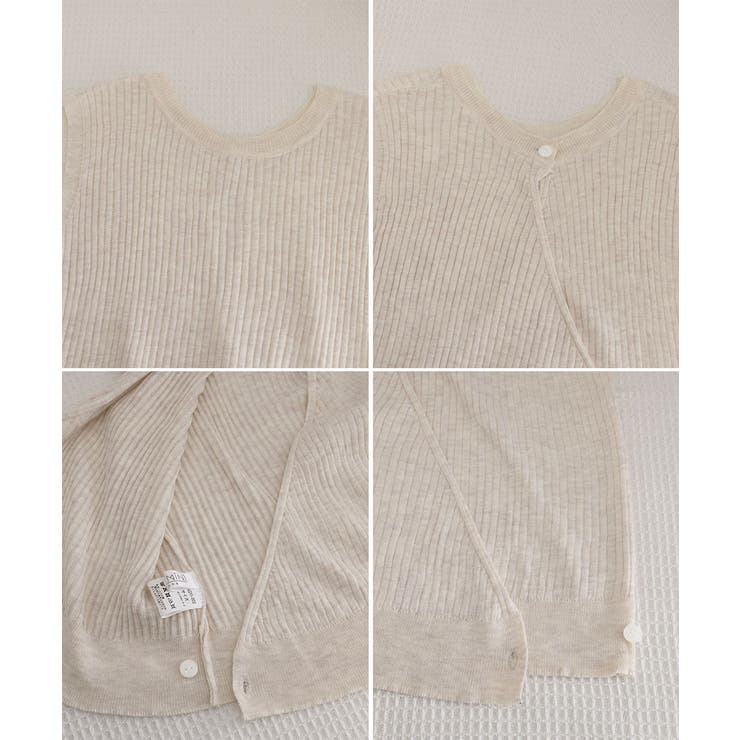 サマーニットタンクトップ 背中開き 夏服 | Miniministore | 詳細画像36 